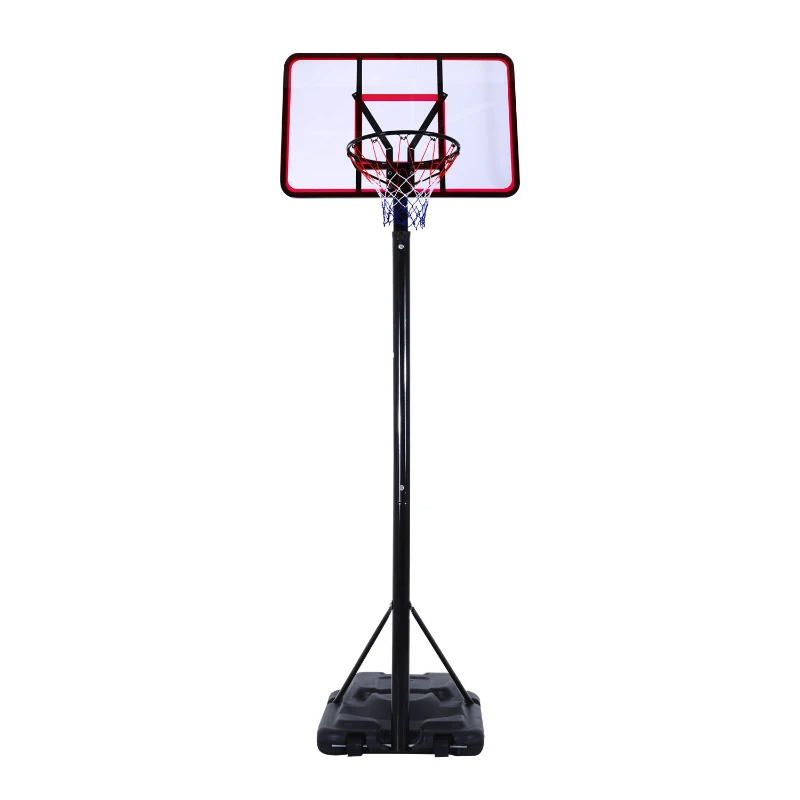 Aosom 44" Clear Backboard Height Adjustable Portable Basketball Hoop