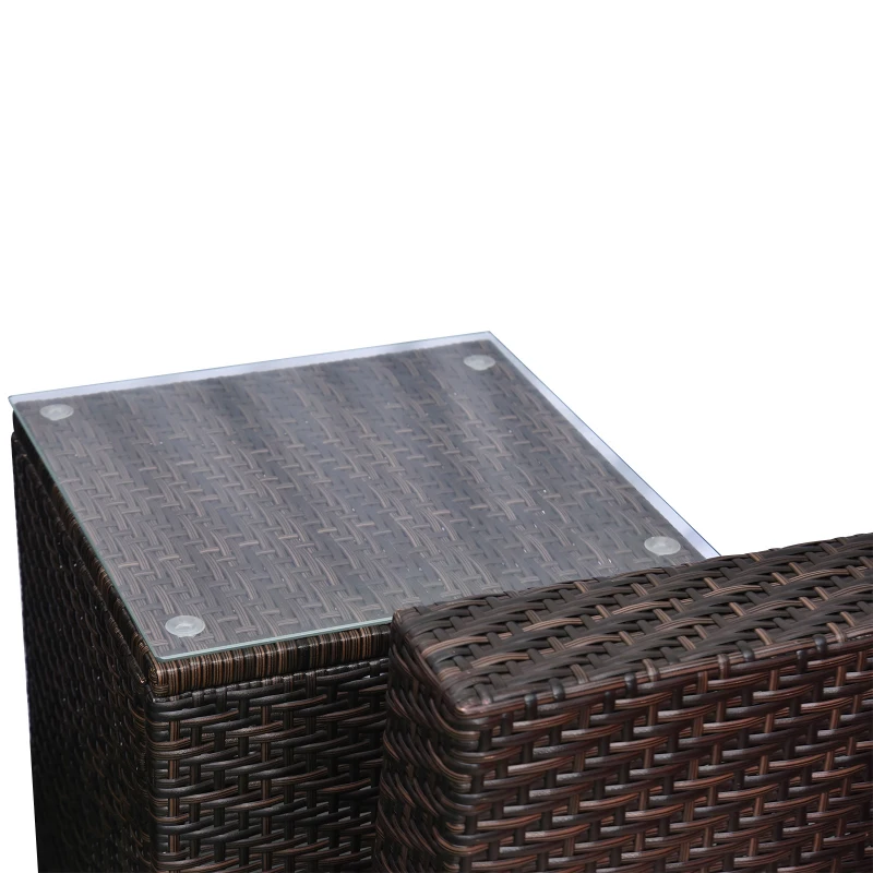 [Pick Up] Outsunny 9pc Rattan Wicker Furniture Lounger Set w/ Cushions