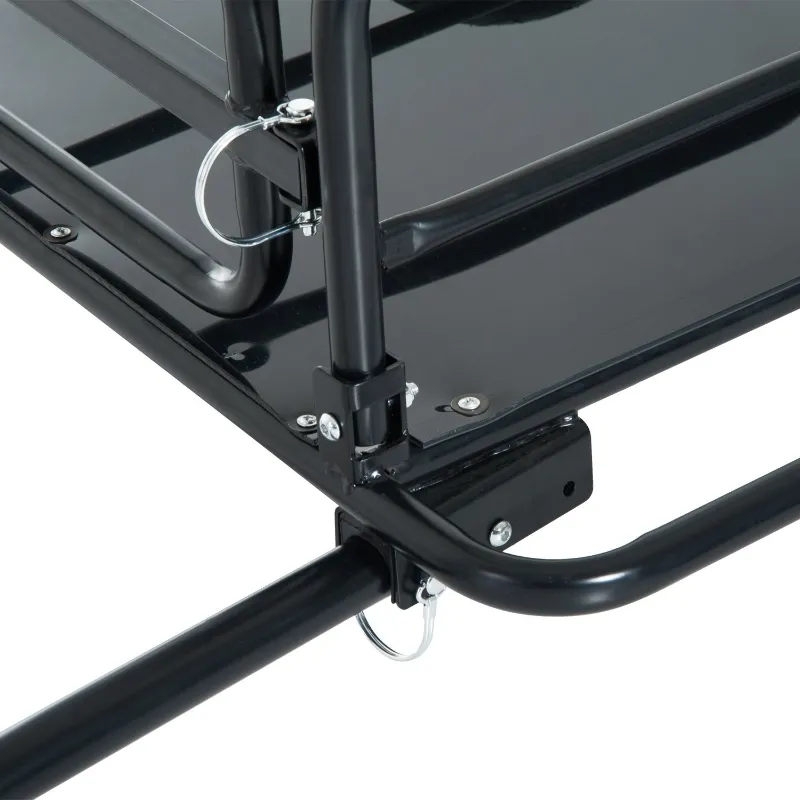 Aosom Camping Chart Folding Bicycle Cargo Trailer Utility Bike Cart Carrier Garden Patio Tool New