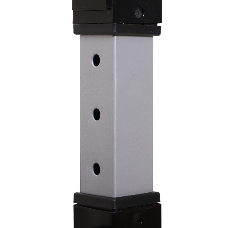 Soozier Barbell Rack Stand Power Rack Squat Barbell Cage Bench Stand, Heavy Duty Adjustable for Home Fitness