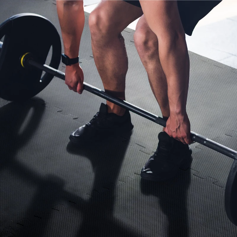 [Pick up Only] HOMCOM Soft Interlocking Floor Mats 216 Square Feet Waterproof Exercise Workout Mat Kid Play Mat, 54pcs Black