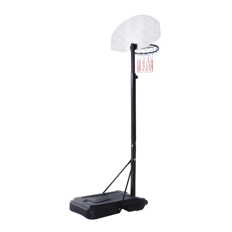 Soozier Junior Basketball Stand System Portable Adjustable W/ Wheels