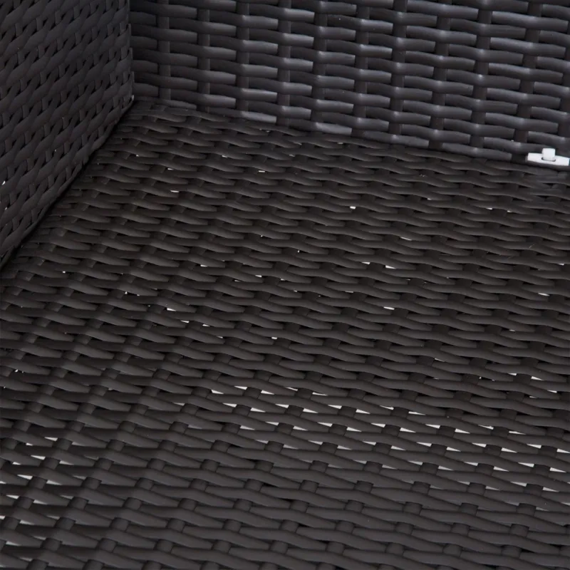 Outsunny 7Pcs Outdoor Rattan Wicker Sofa Patio Sectional Furniture Set w/ Coffee Table Cushioned Seat Garden w/ Cushion