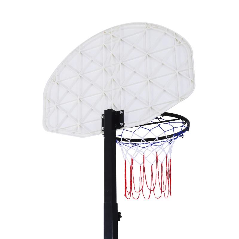 Soozier Junior Basketball Stand System Portable Adjustable W/ Wheels