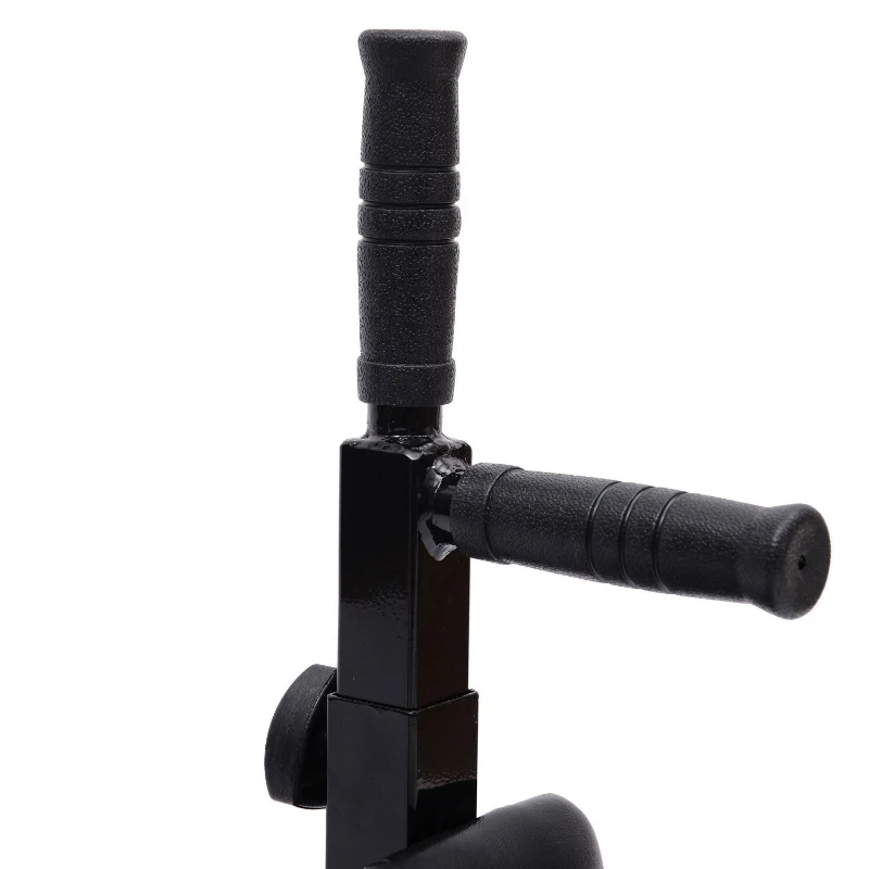 Soozier Wall Mounted Dip Station Dipping Knee Raise Station Triceps Leg Dip Raise Bars Rack, Black