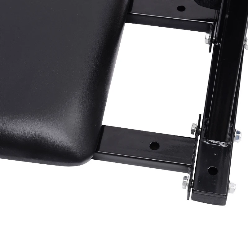 Soozier Wall Mounted Dip Station Dipping Knee Raise Station Triceps Leg Dip Raise Bars Rack, Black