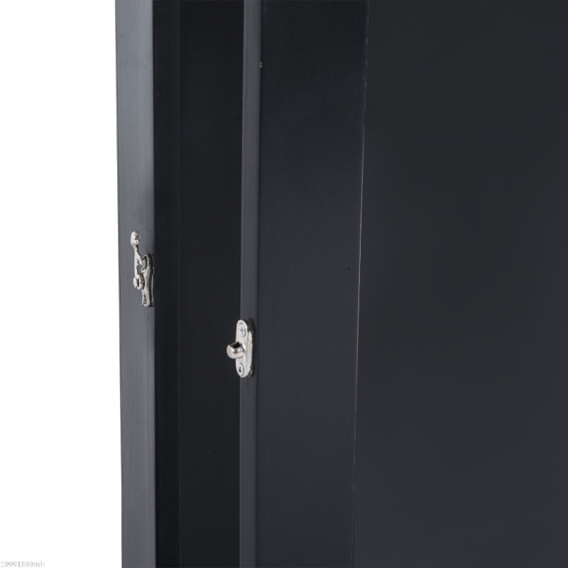 HOMCOM Jersey Shadow Box Shirt Shadow Box Cabinet Football Baseball Basketball, Black
