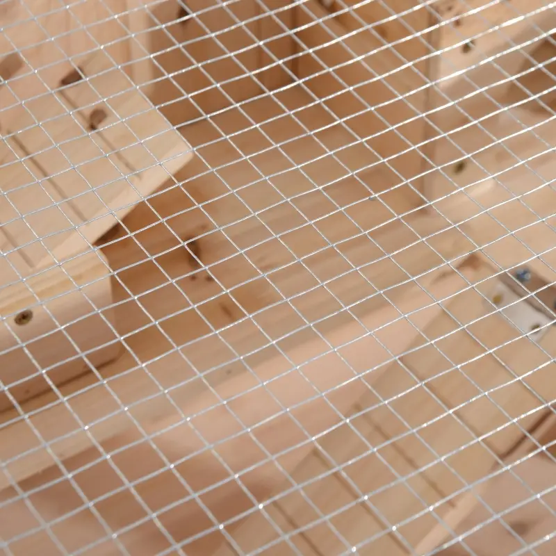 PawHut Big Hamster Cages Fir Wood Hamster Cage Mouse Rats Small Animal Exercise Play House 3 Tier with Slide Activity Center