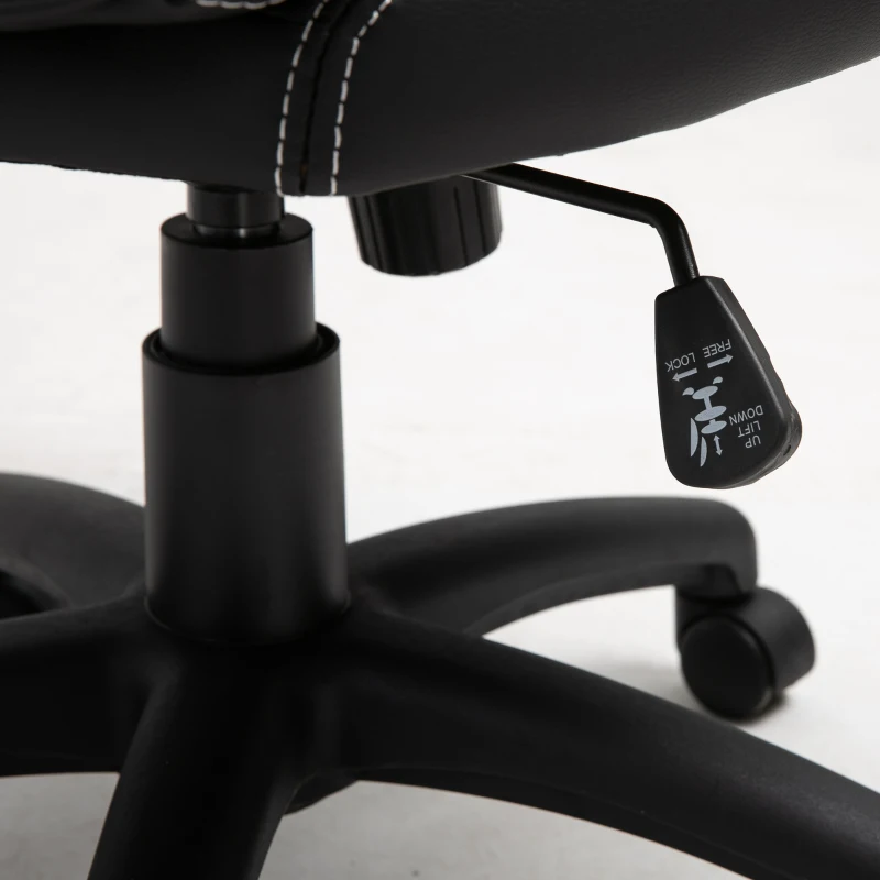 HOMCOM Racecar Style Office Chair  Gaming Chair High Back Executive Adjustable Swivel Seat