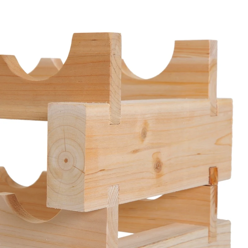 HOMCOM 72 Bottles Wood Wine Rack  Holder 6 Tier Stackable Storage Stand