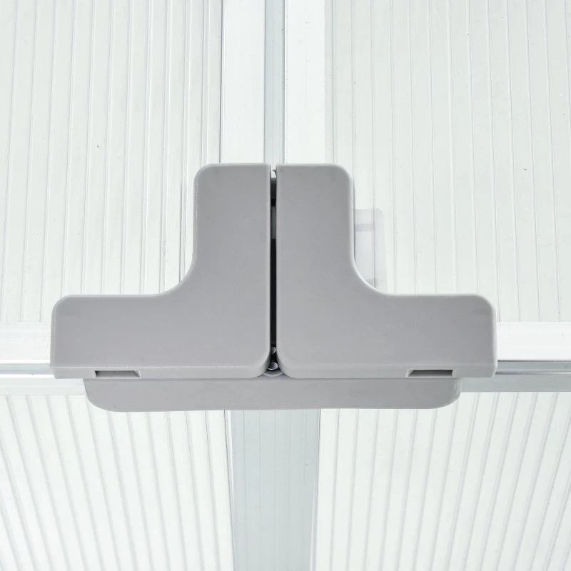 Outsunny 71" Aluminum Vented Cold Frame Greenhouse Box Raised Planter Bed Garden Easy Access Protector