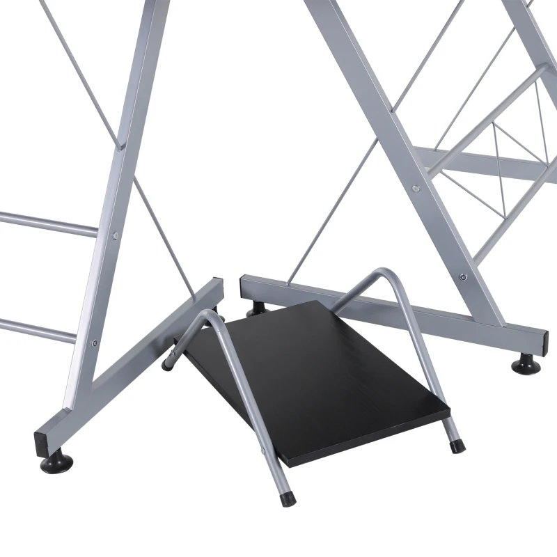 Homcom L Shape Tables Gaming Pc Tablelaptop Desktop Corner Desks Workstation Stand for Home Office Furniture