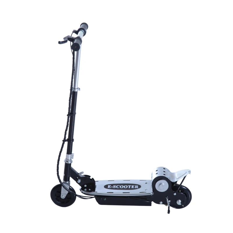 Qaba Electric Scooter Bike Adjustable Folding E Scooter Battery Powered Motorized Bike Black