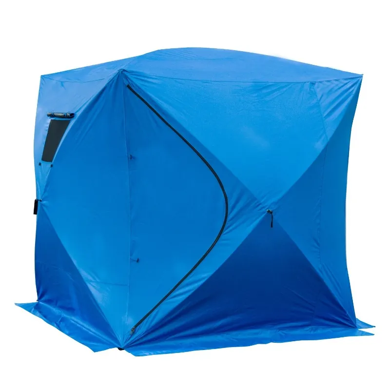 Outsunny Fishing Tent 2-4 Person Pop-up Ice Shelter Ice Fishing Tent Outdoor Portable