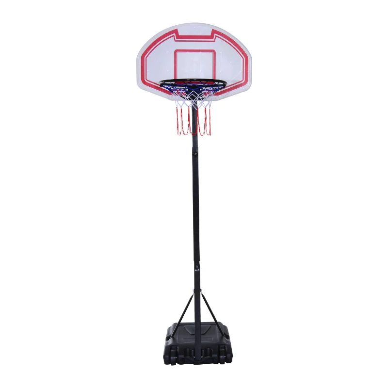 Soozier Junior Basketball Stand System Portable Adjustable W/ Wheels