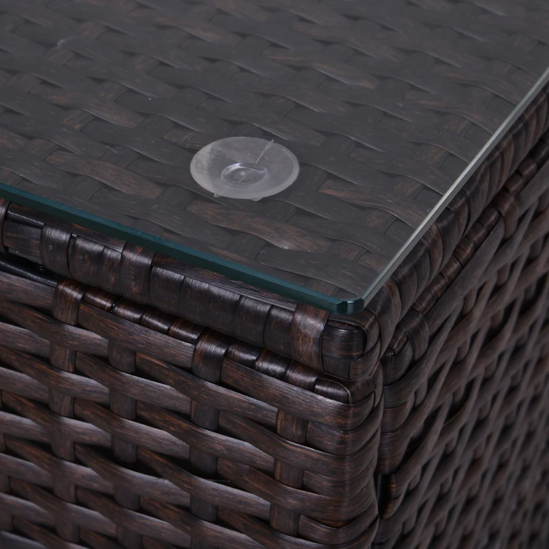 [Pick Up] Outsunny 9pcs Delux Outdoor Indoor Wicker Rattan Sofa Set Garden Furniture Lounger Chair Bed Pillow Table