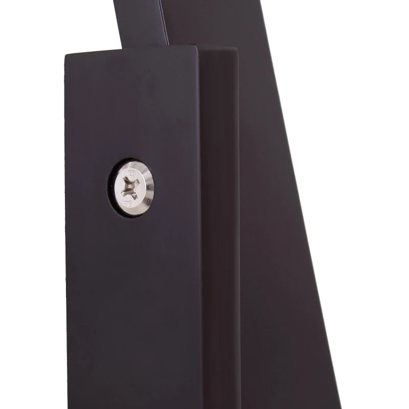 HOMCOM Free-standing Full-length Jewellery Dressing Mirror Angle Adjustable Living Room Bedroom  Dark Brown