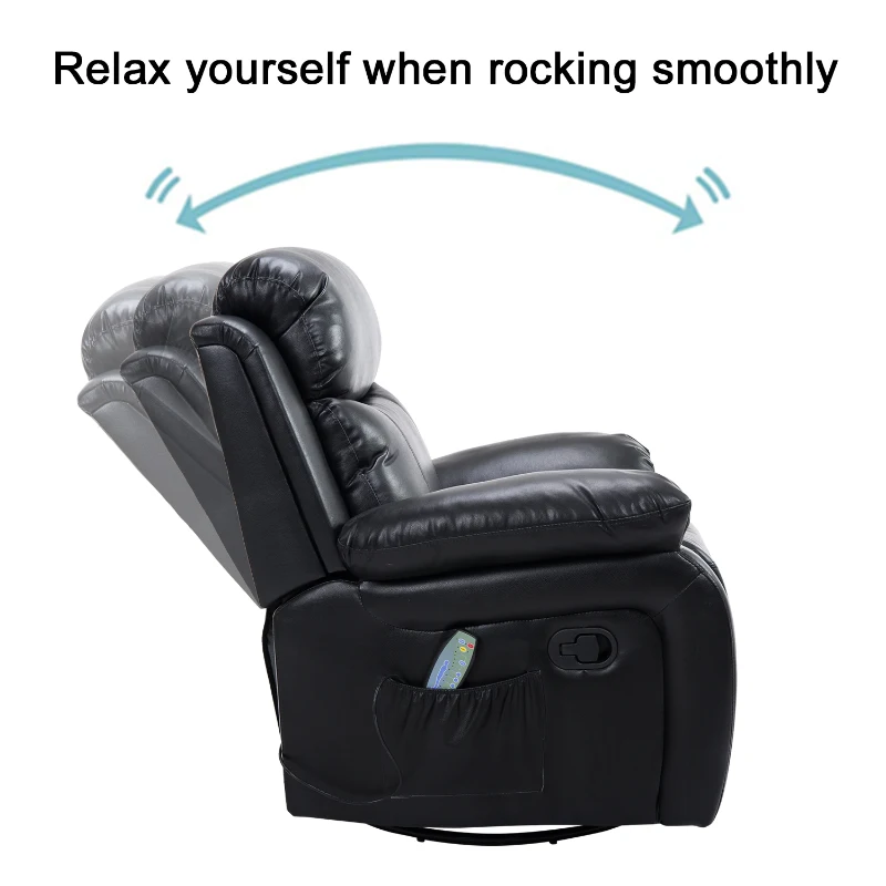 [Pick Up] HOMCOM Deluxe Electronic Heated Massage Sofa Recliner Chair Leather Lounge, Black