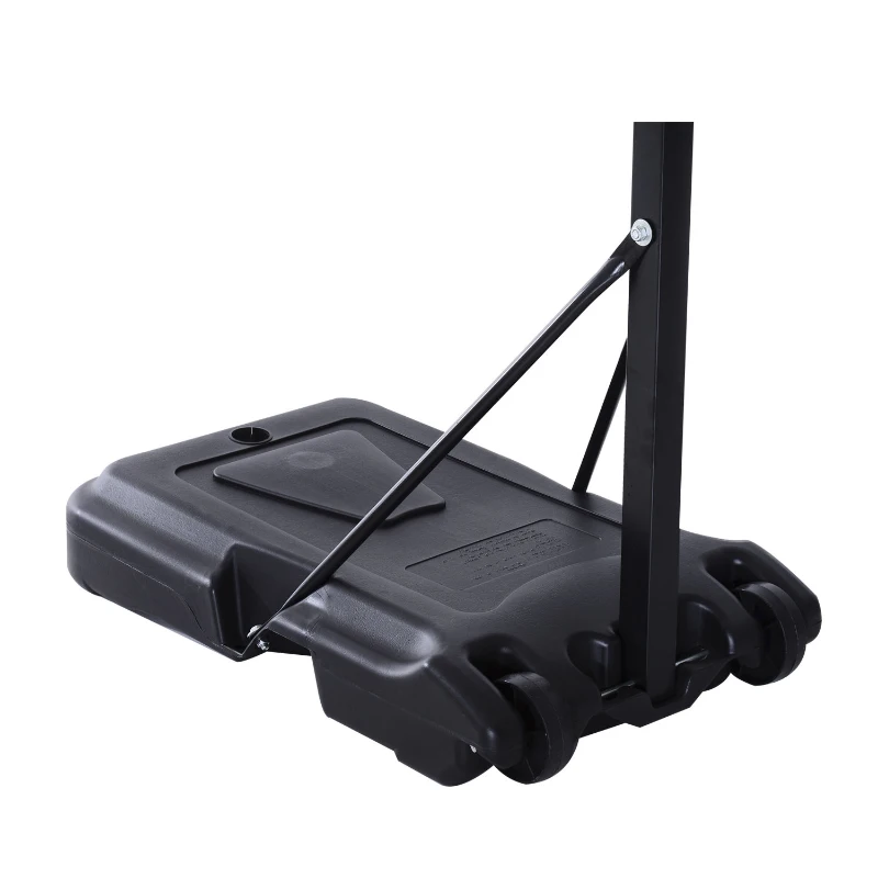 Soozier Junior Basketball Stand System Portable Adjustable W/ Wheels