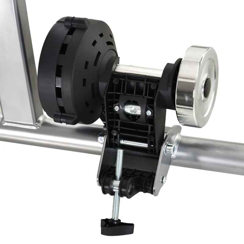 Soozier Bike Exercise Trainer Stand Indoor Magnetic Bicycle Trainer 5 Level Resistance Silver