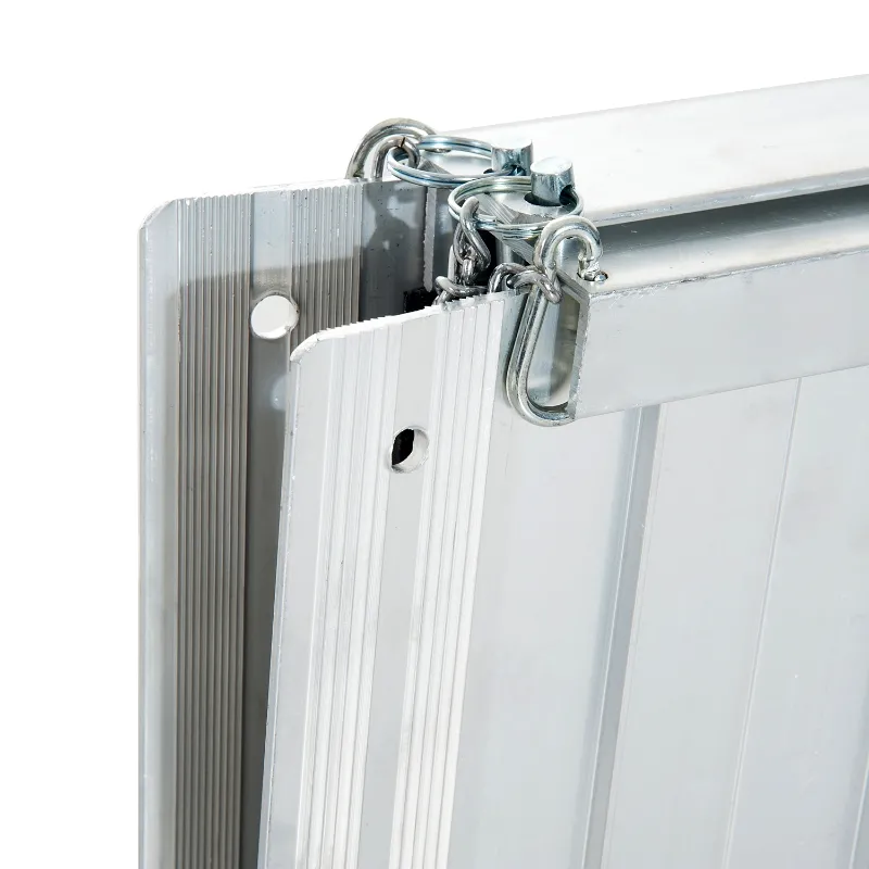 HOMCOM Portable Wheelchair Ramp 4ft Foldable Scooter Mobility Easy Access Carrier Ramp