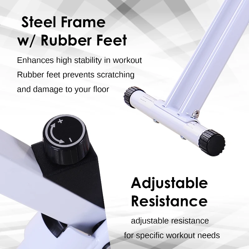 Soozier Slim Cycle Foldable Exercise Bike w/ LCD Monitor and Pulse Strength Training