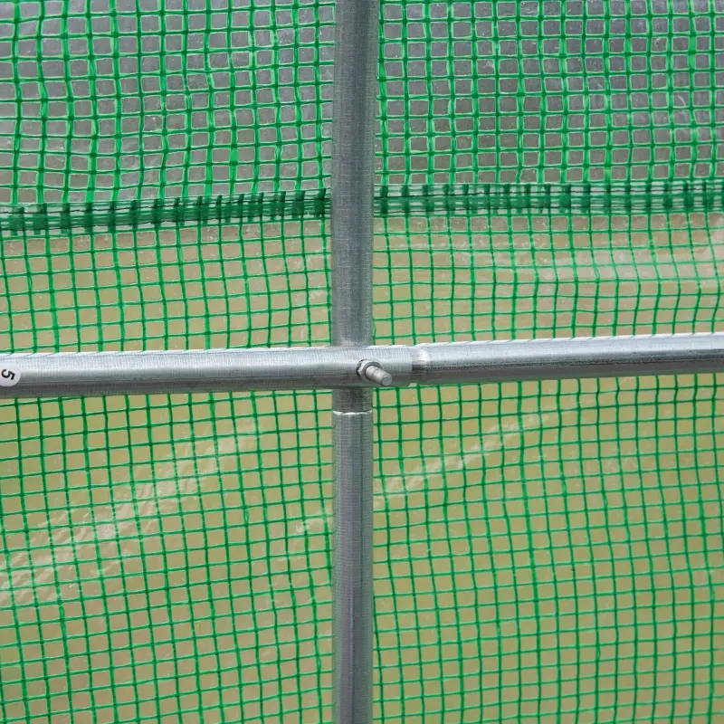 Outsunny Outdoor Greenhouse 11.5' x10' x 6.7' Walk-in Greenhouse Garden Plant Seed Green House Premium Steel Frame