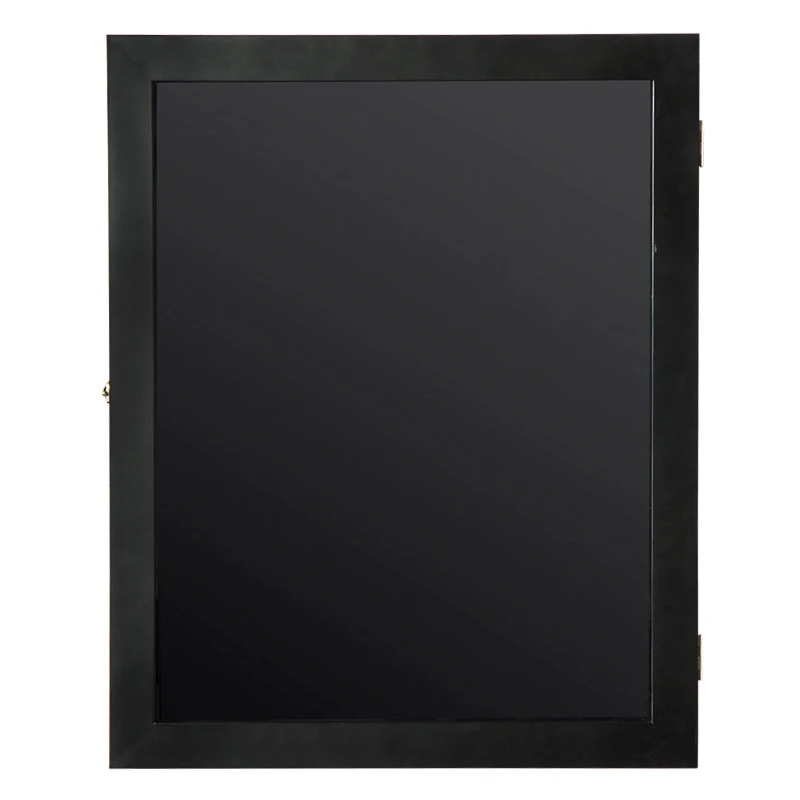 HOMCOM Display Case Jersey Frame Football Baseball Basketball Shirt Shadow Box Cabinet Black(28”x35”)