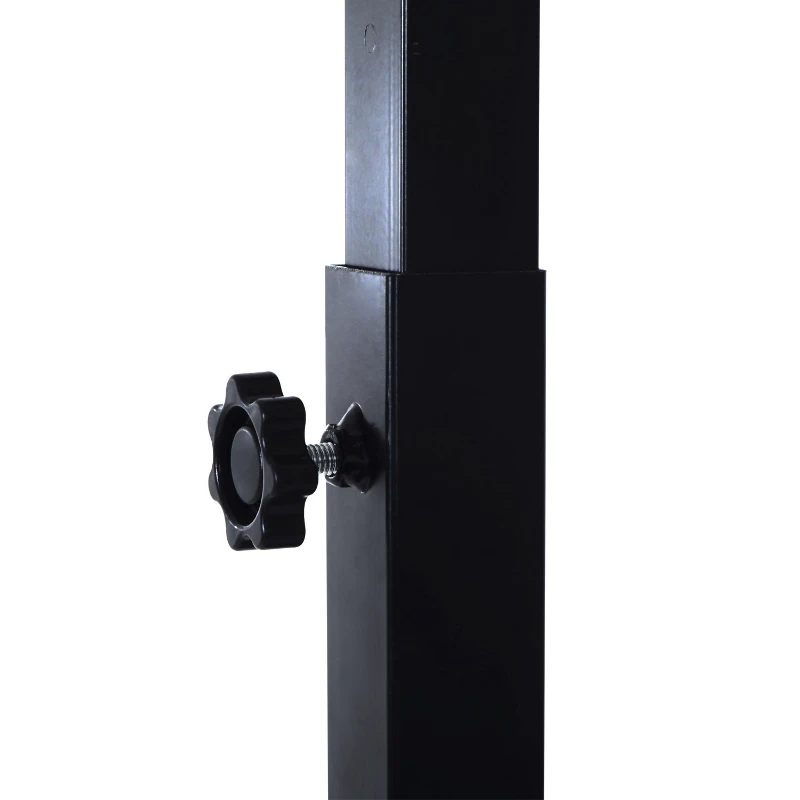 Soozier Junior Basketball Stand System Portable Adjustable W/ Wheels