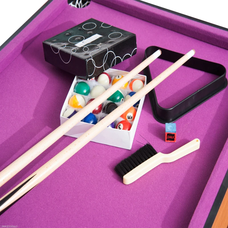 HOMCOM 3 in 1 Multi-use Mini Games Table Tennis Billiard Pool Air Hockey Set with All Accessories
