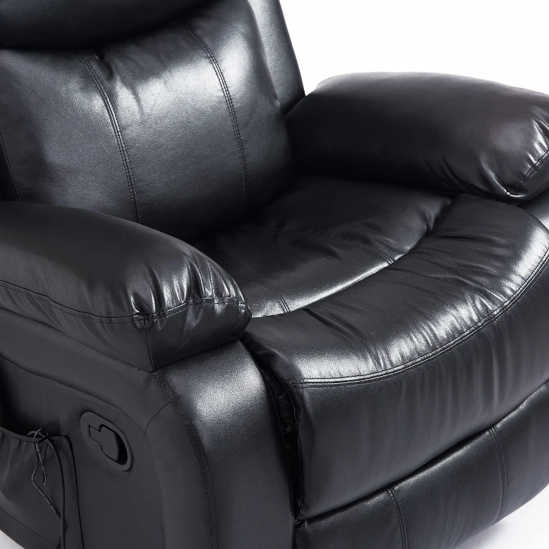 [Pick Up] HOMCOM Deluxe Electronic Heated Massage Sofa Recliner Chair Leather Lounge, Black