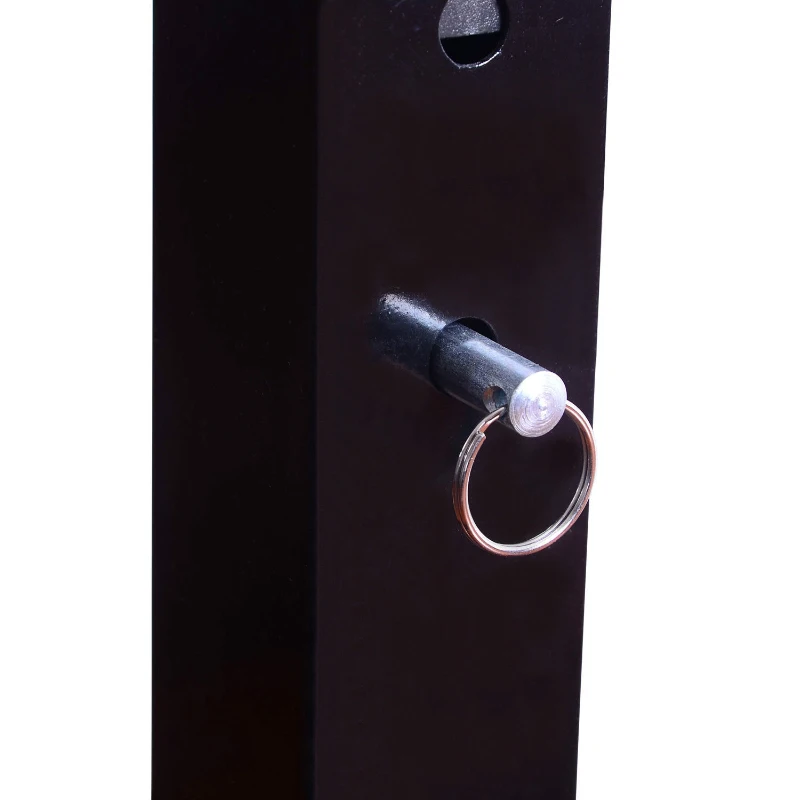 Soozier Barbell Stands Adjustable Stable Squat Stand Portable 2 Bars Holder (Black/Grey)