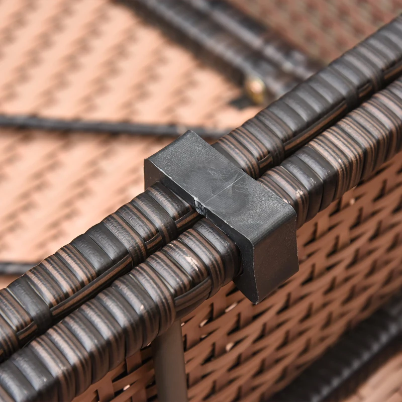 [Pick Up] Outsunny 9pc Rattan Wicker Furniture Lounger Set w/ Cushions