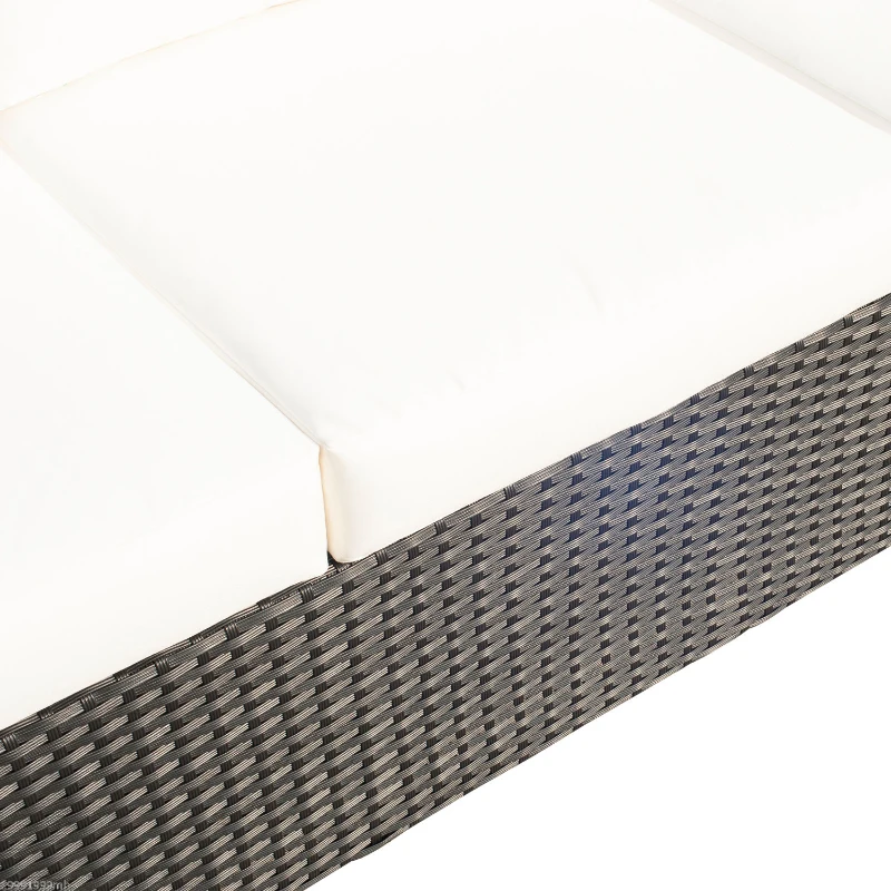 [Pick UP] Outsunny Deluxe 3 Seat Rattan Wicker Sofa Garden Outdoor Patio Furniture with Cushion, Black