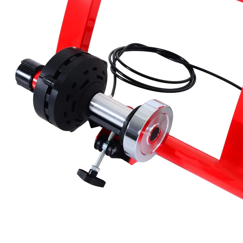 Soozier Magnetic Bike trainer Stand for Indoor Exercise with 5 Levels of Resistance, Red