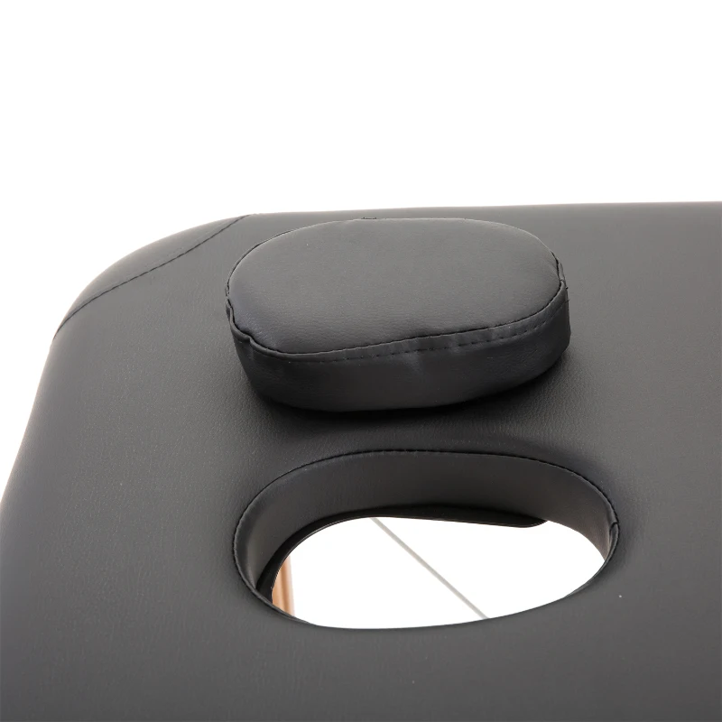 HOMCOM Portable Massage Table Massage Bed Couch Beauty Bed 2 Section Lightweight Portable Black