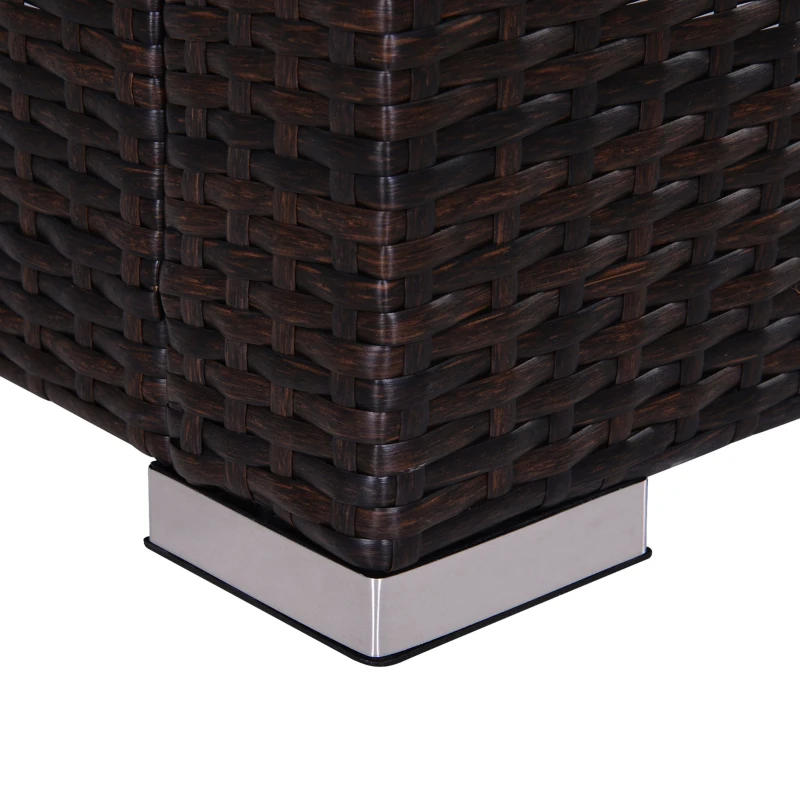 [Pick Up] Outsunny 9pcs Delux Outdoor Indoor Wicker Rattan Sofa Set Garden Furniture Lounger Chair Bed Pillow Table