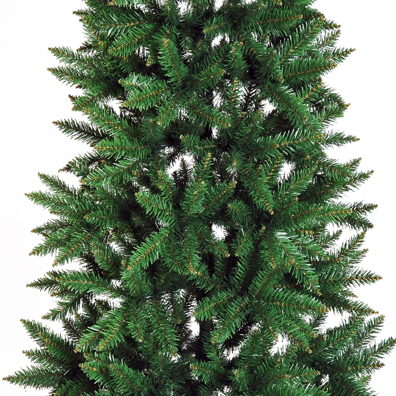 [Pick Up] HOMCOM 6.9ft Artificial Christmas Tree Xmas Tree Holiday Decor w/ Metal Stand 865 Branch Tips Green