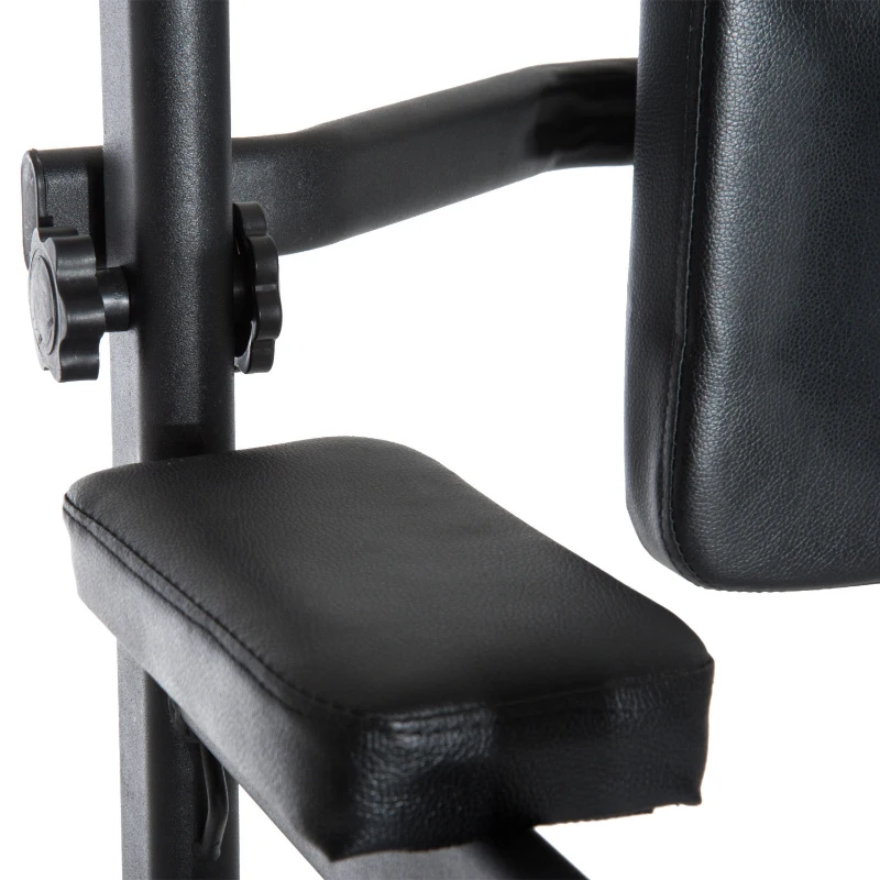 Soozier Multi-Function Power Tower Chin Up Bar Stand Dip Machine Full Body Workout Training Fitness Equipment