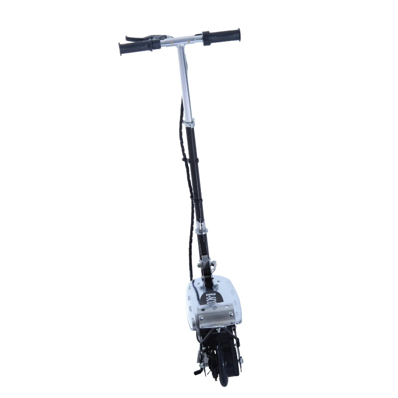 Qaba Electric Scooter Bike Adjustable Folding E Scooter Battery Powered Motorized Bike Black