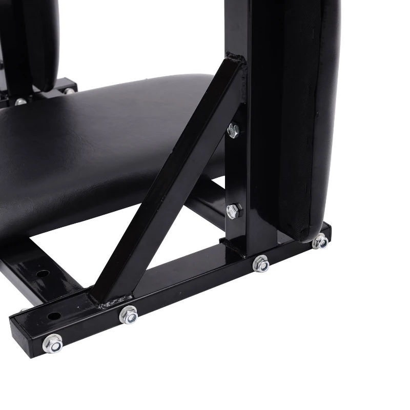 Soozier Wall Mounted Dip Station Dipping Knee Raise Station Triceps Leg Dip Raise Bars Rack, Black