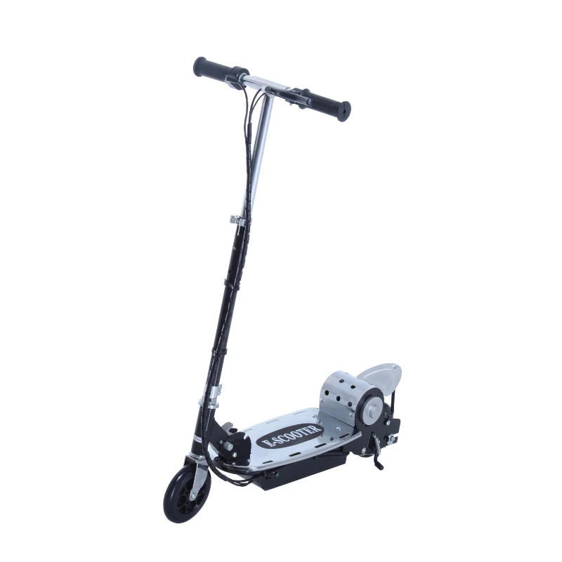 Qaba Electric Scooter Bike Adjustable Folding E Scooter Battery Powered Motorized Bike Black