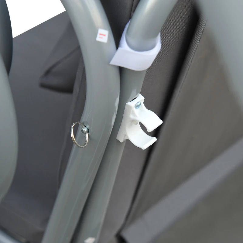 [Pick UP] Outsunny Heavy-duty Metal 3 Seater Covered Outdoor Swing Chair Garden Hammock and Bed with Frame, Canopy and 2 Pillows (Grey)