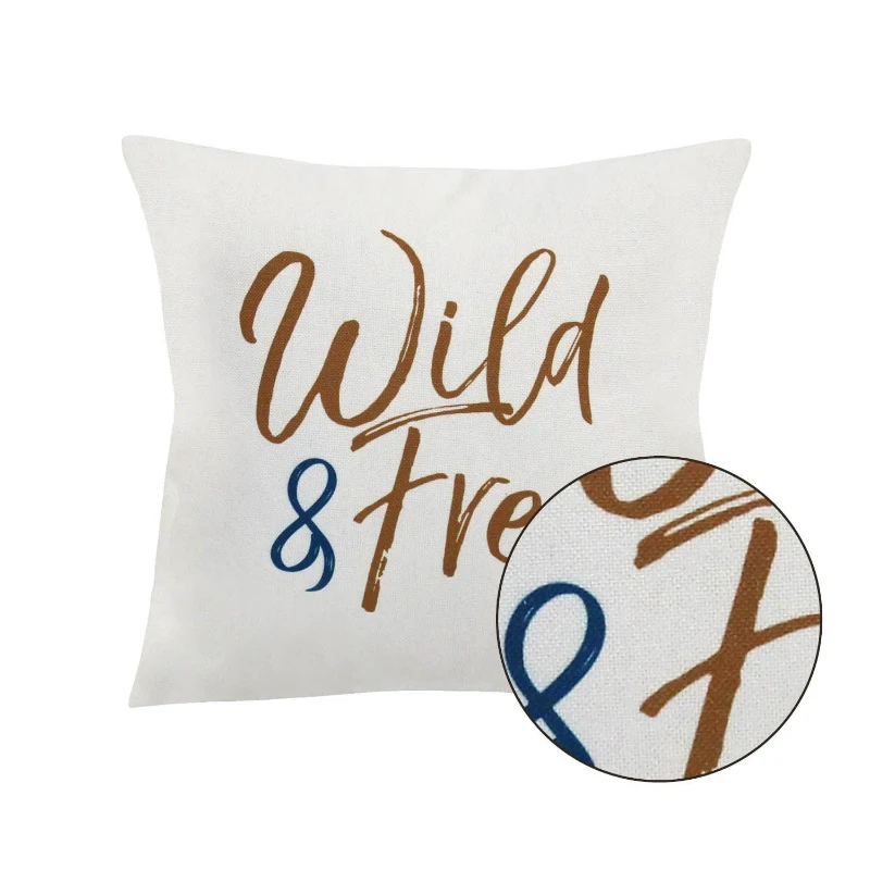 Stratton "Wild & Free" Square Pillow