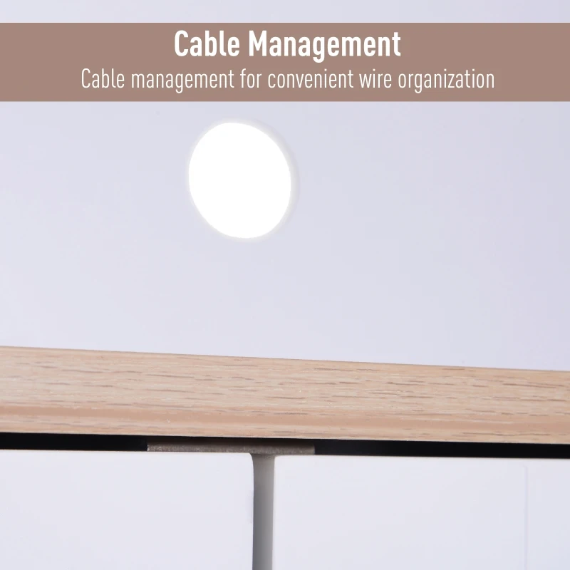 HOMCOM 71" Buffet with Hutch, Modern Kitchen Pantry Storage Cabinet with Microwave Oven Countertop, Drawer, White