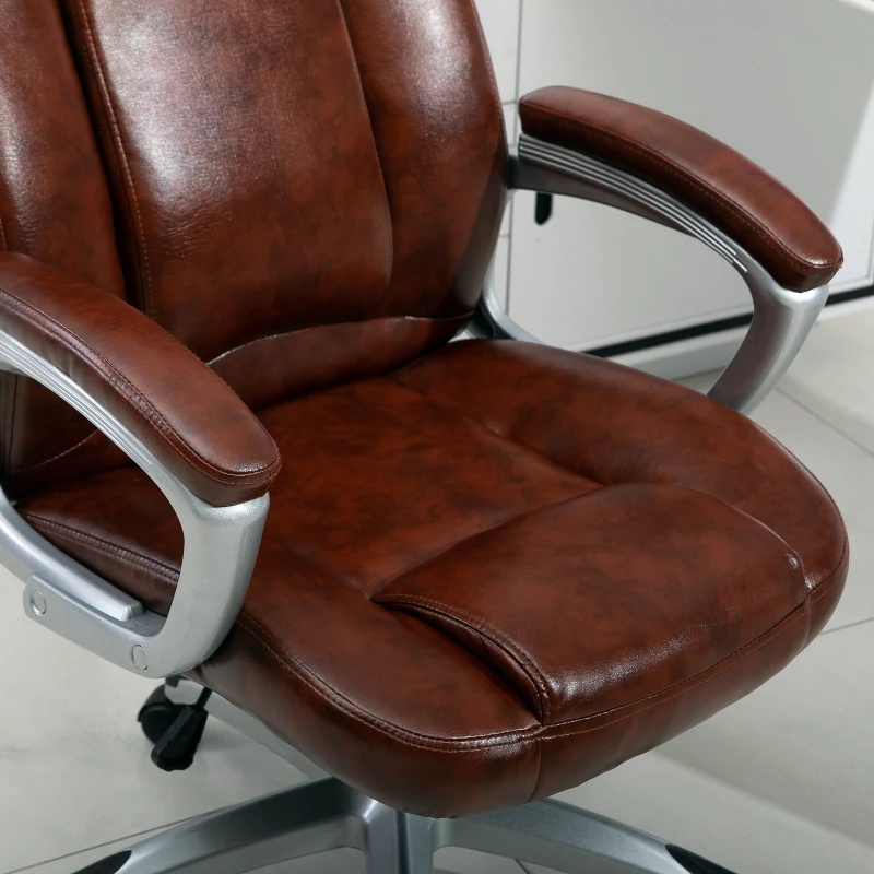 Vinsetto PU Leather High Back Ergonomic Executive Office Chair Computer Desk Seat