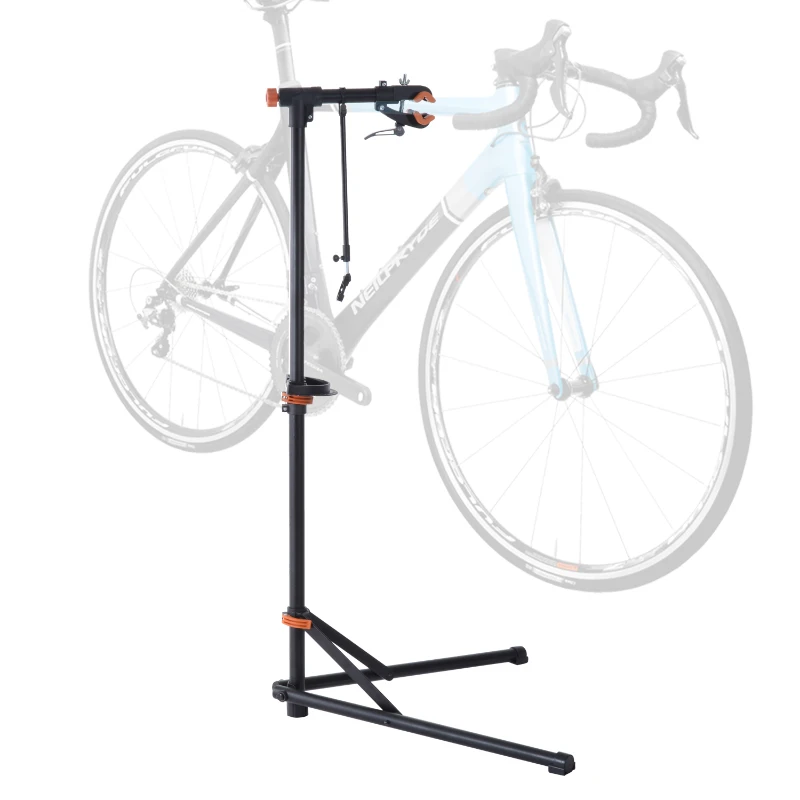 Aosom 61” Adjustable Portable Folding Bike Sport Tuning/ Repair Work Stand Rack- Black