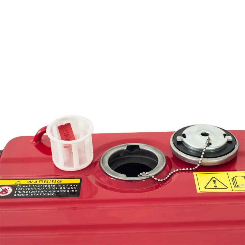 HomCom 3HP 1000 Watt 4-Stroke Gas Powered Portable Generator - Red