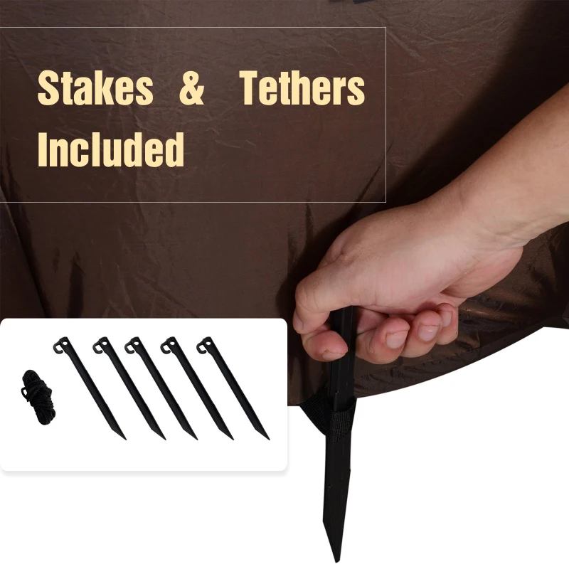 HOMCOM 8’ Lighted Inflatable Outdoor Halloween Yard Decoration - Scary Ghost Tree