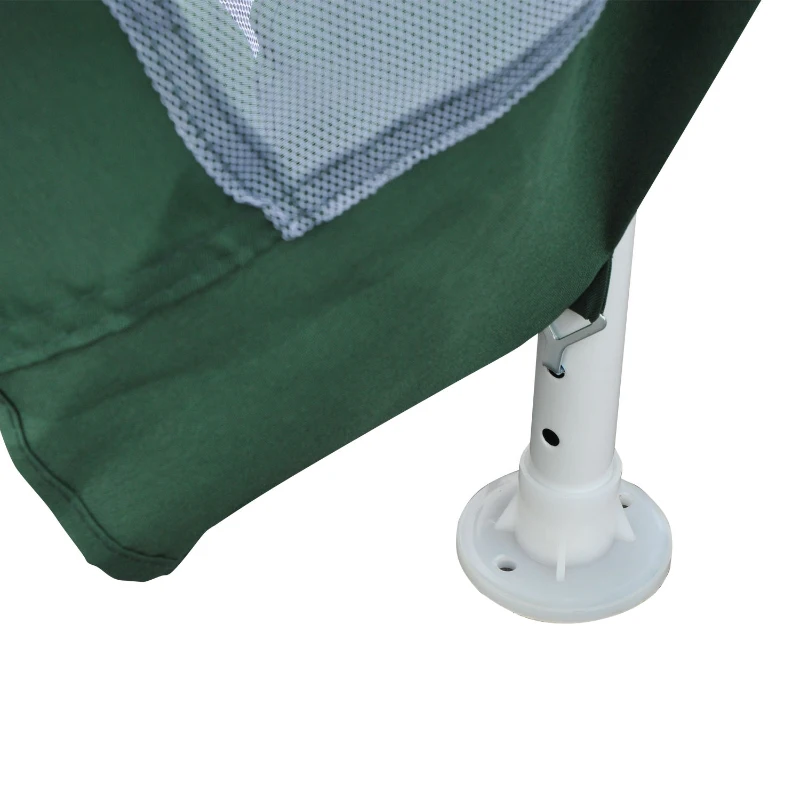 Outsunny Outdoor Hexagon Gazebo Cathedral Style Roof Party Gazebo with Mesh Walls - Green